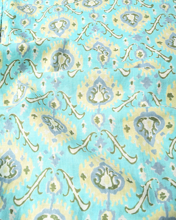 New Sanganeri premium Half Sleeves Block Print Shirt(NDCOTHS04)