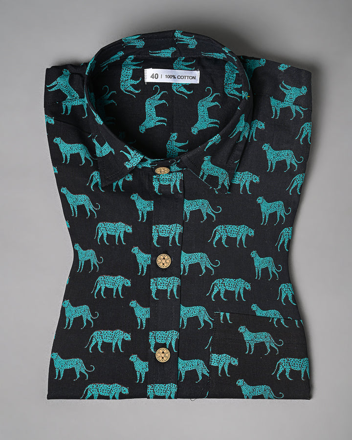 Exclusive Print full Sleeves Block Print Shirt(NDCOTFS05)