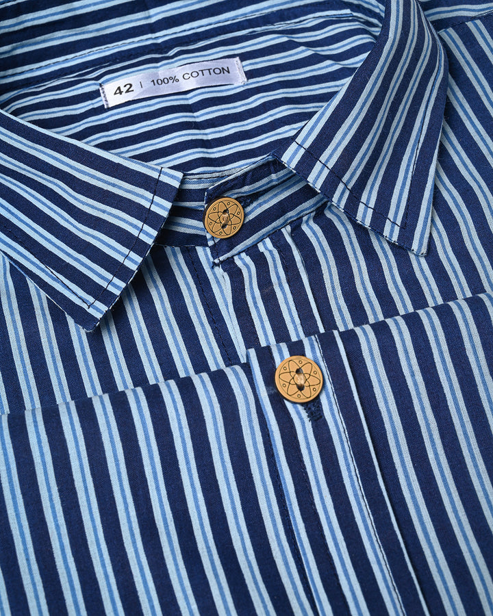 Exclusive Print full Sleeves Block Print Shirt(NDCOTFS12)