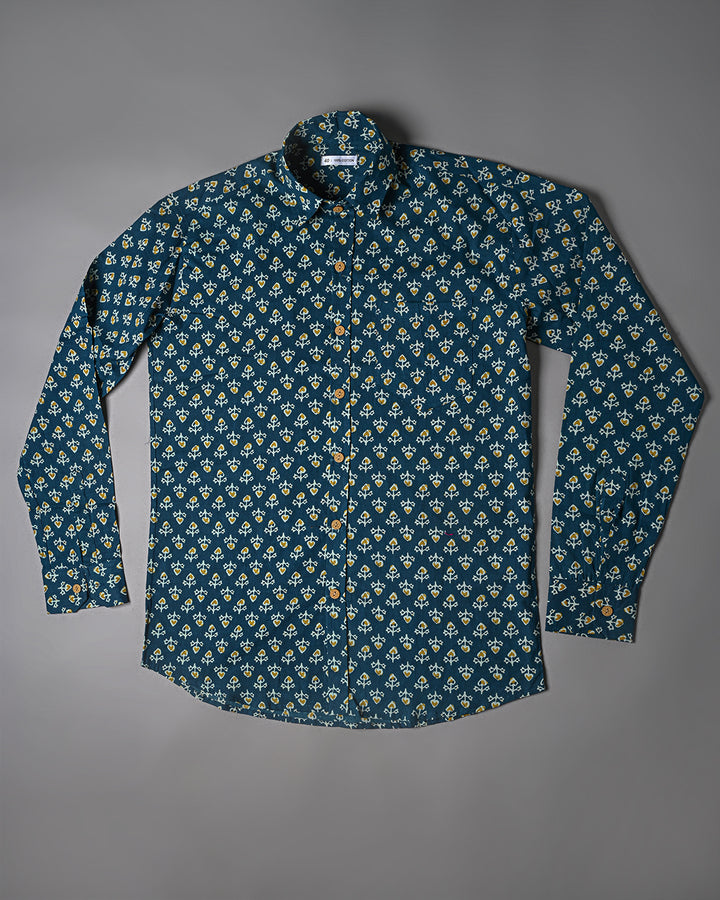 Exclusive Print full Sleeves Block Print Shirt(NDCOTFS10)