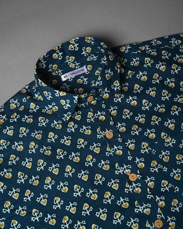 Exclusive Print full Sleeves Block Print Shirt(NDCOTFS10)
