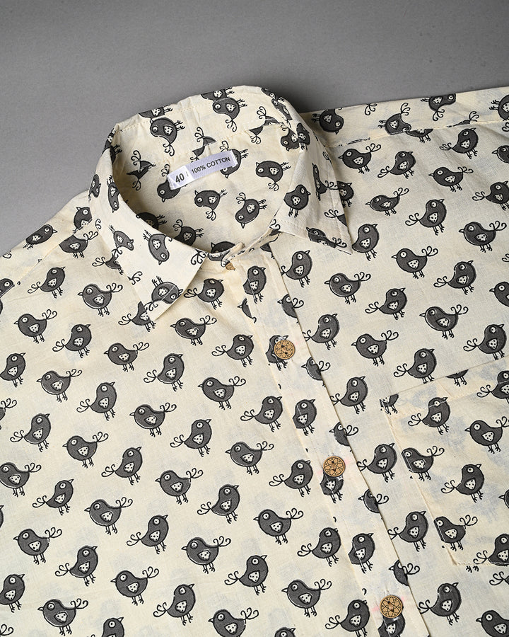 Exclusive Print full Sleeves Block Print Shirt(NDCOTFS02)