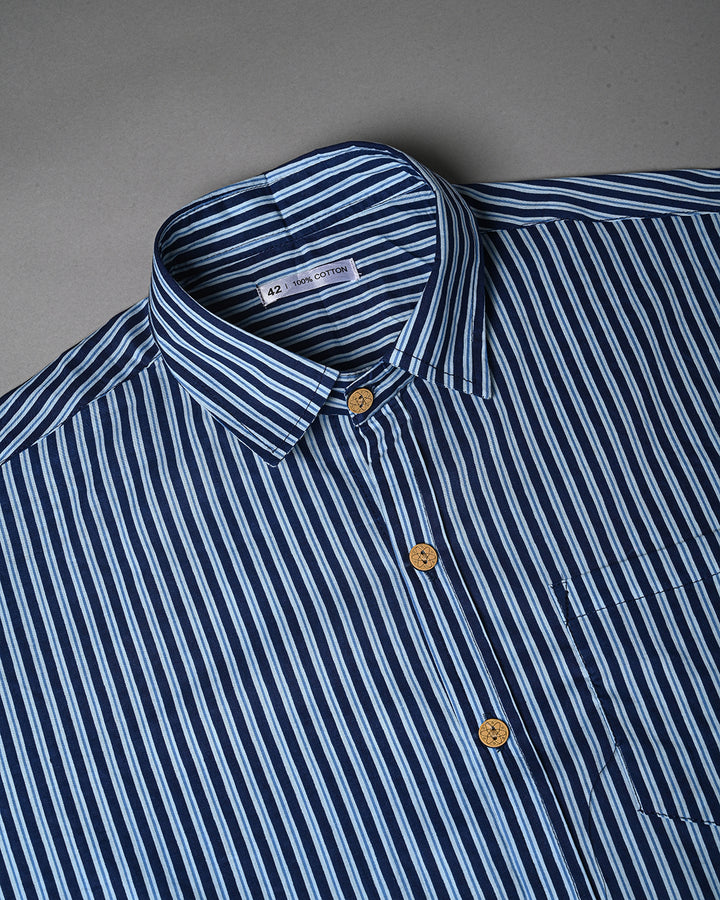Exclusive Print full Sleeves Block Print Shirt(NDCOTFS12)