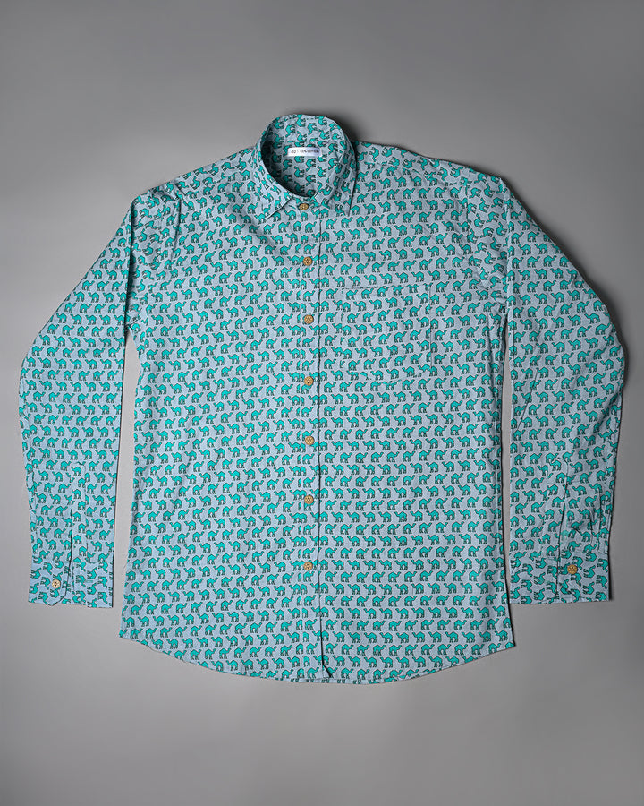 Exclusive Print full Sleeves Block Print Shirt(NDCOTFS06)