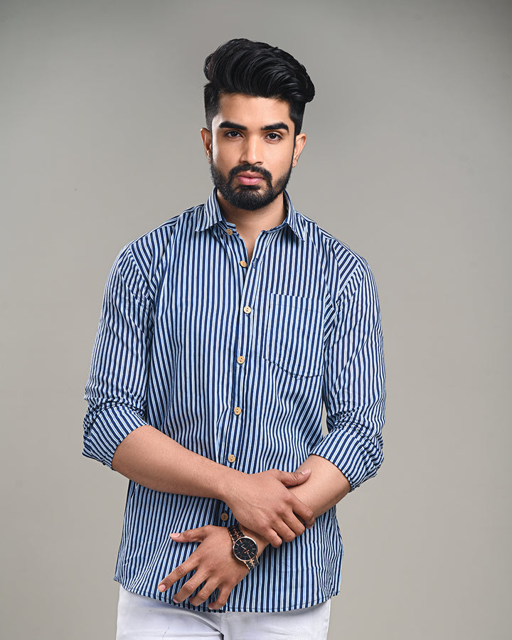 Exclusive Print full Sleeves Block Print Shirt(NDCOTFS12)