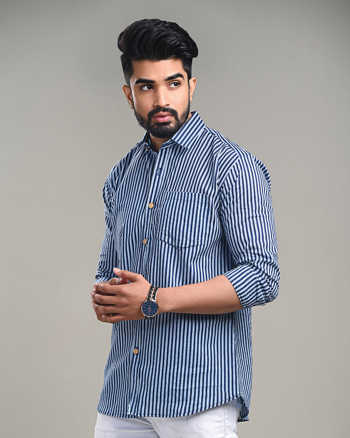 Exclusive Print full Sleeves Block Print Shirt(NDCOTFS12)