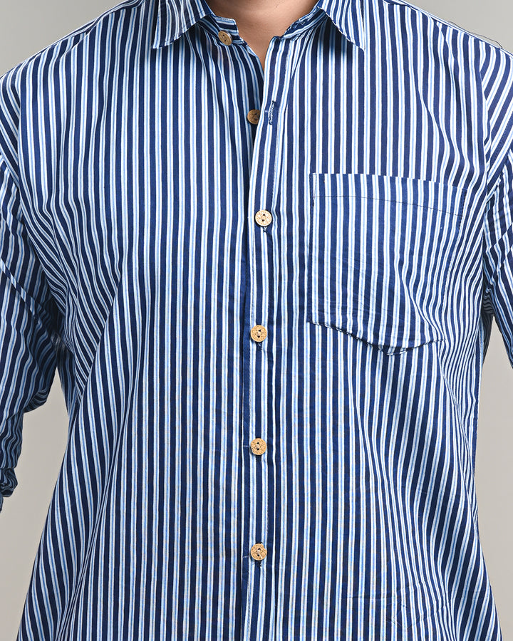 Exclusive Print full Sleeves Block Print Shirt(NDCOTFS12)