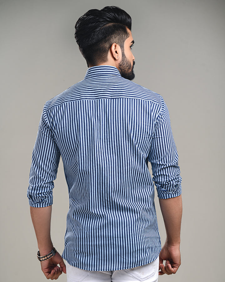 Exclusive Print full Sleeves Block Print Shirt(NDCOTFS12)