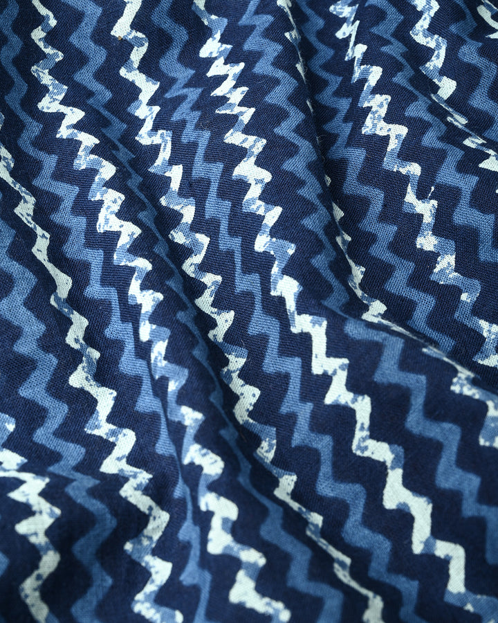 New Sanganeri exclusive Print full Sleeves Block Print Shirt(NDCOTFS18)