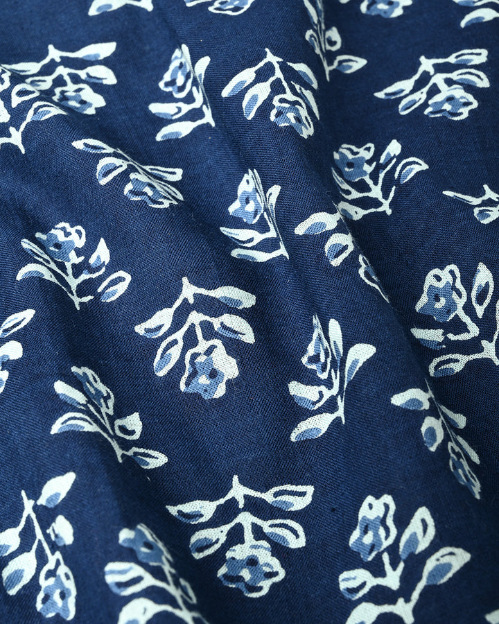 New Sanganeri designed Print full Sleeves Block Print Shirt(NDCOTFS17)