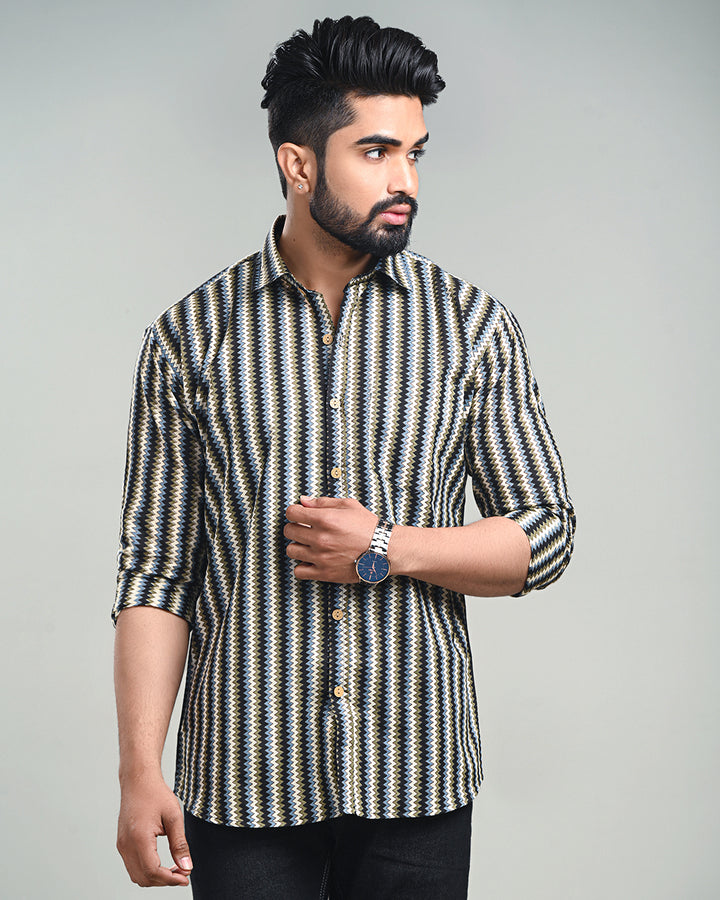 Exclusive Print full Sleeves Block Print Shirt(NDCOTFS20)