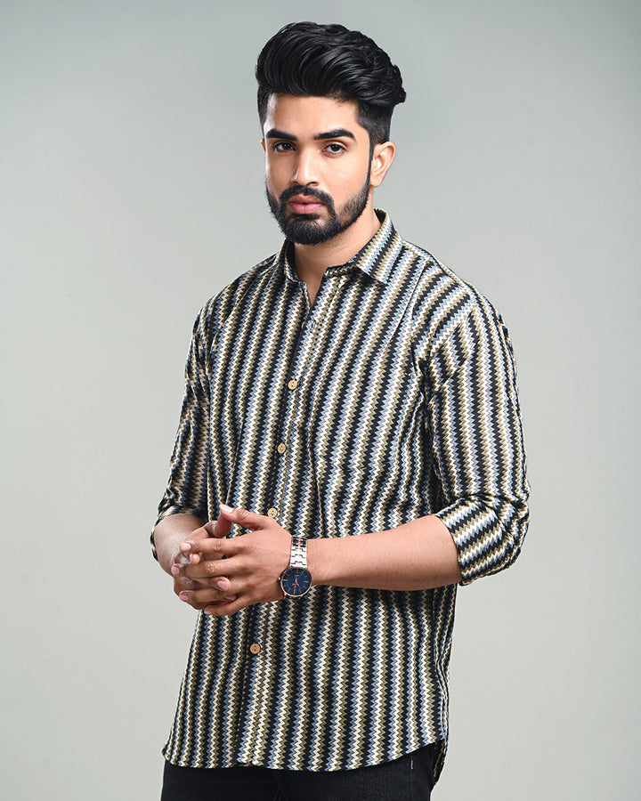 Exclusive Print full Sleeves Block Print Shirt(NDCOTFS20)