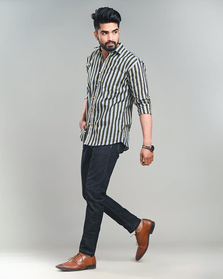 Exclusive Print full Sleeves Block Print Shirt(NDCOTFS20)