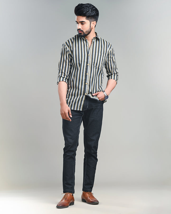 Exclusive Print full Sleeves Block Print Shirt(NDCOTFS20)