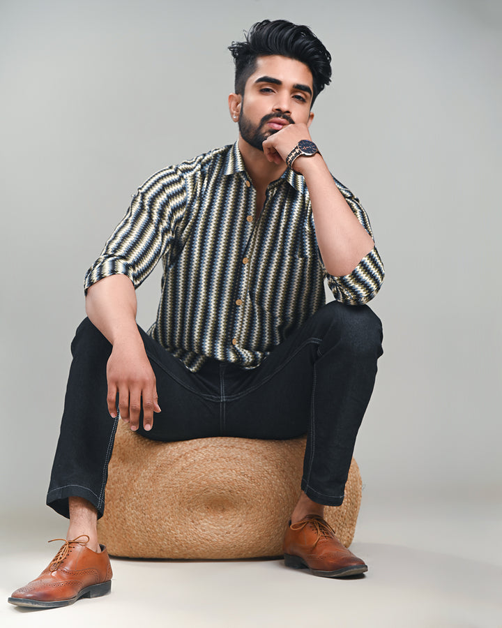 Exclusive Print full Sleeves Block Print Shirt(NDCOTFS20)