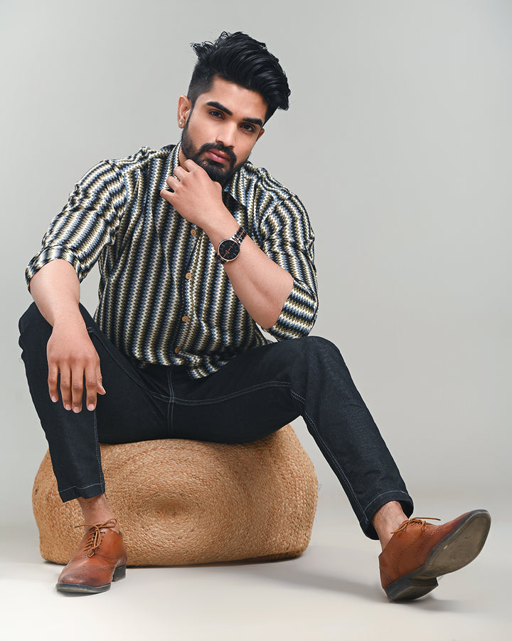 Exclusive Print full Sleeves Block Print Shirt(NDCOTFS20)