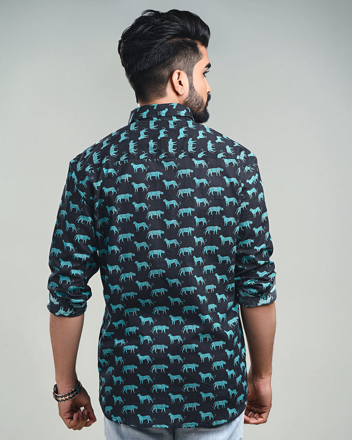 Exclusive Print full Sleeves Block Print Shirt(NDCOTFS05)