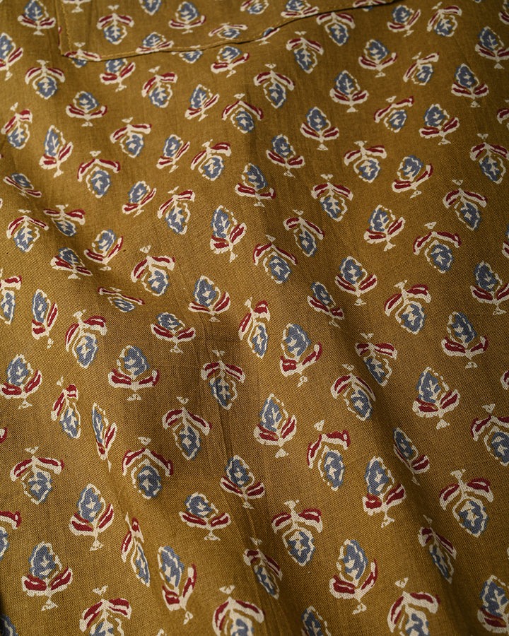 Traditional premium Half Sleeves Block Print Shirt(NDCOTHS10)