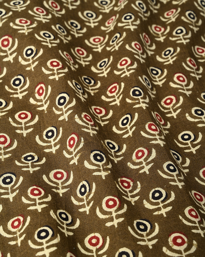 Traditional Designed Half Sleeves Block Print Shirt(NDCOTHS06)