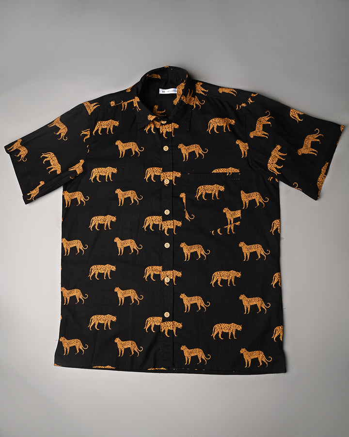 Traditional designed Half Sleeves Block Print Shirt(NDCOTHS14)