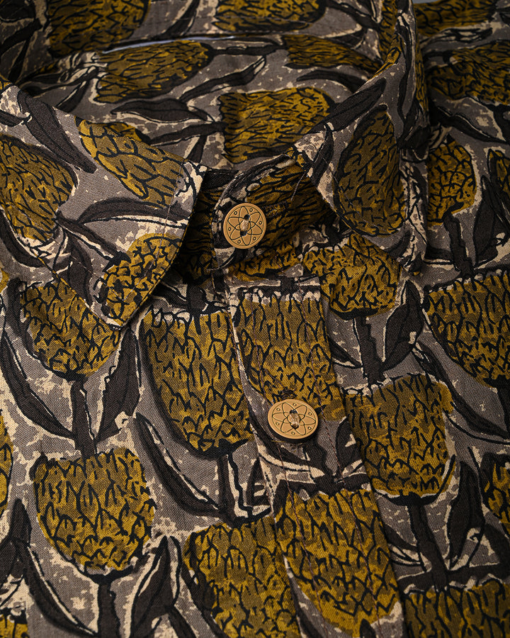 New Sanganeri exclusive Half Sleeves Block Print Shirt( NDCOTHS02)