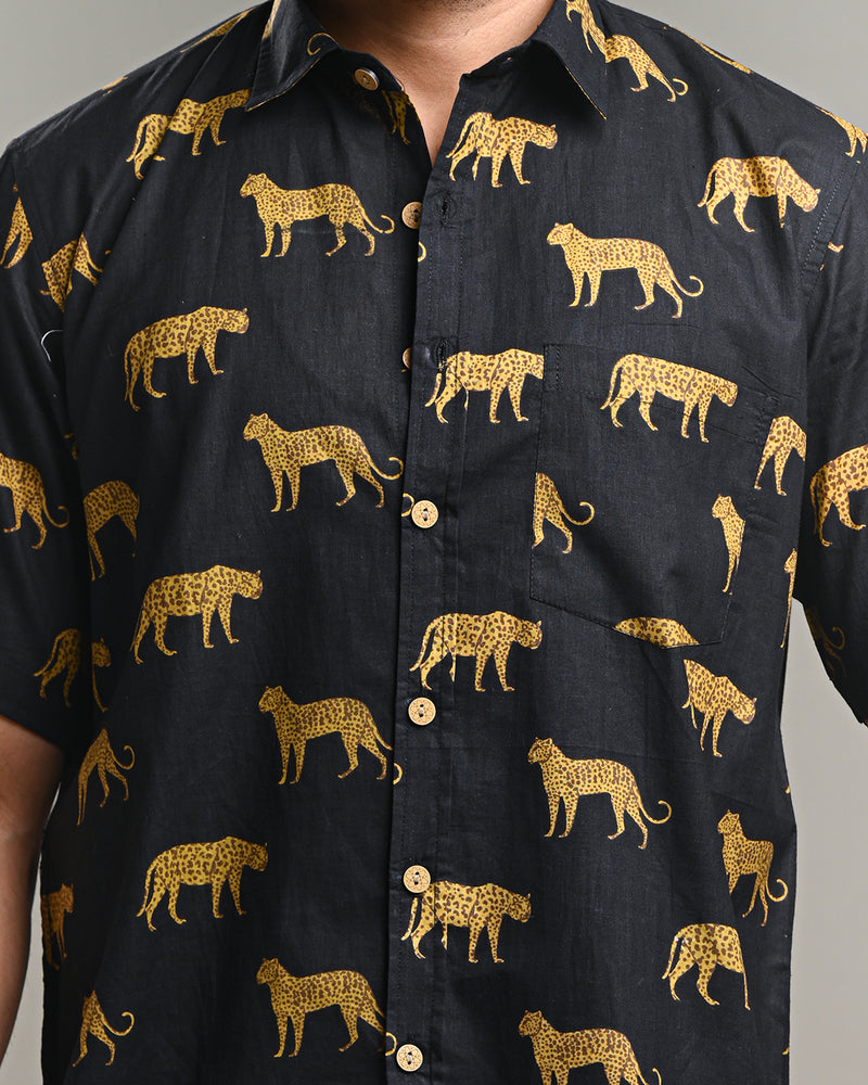 Traditional designed Half Sleeves Block Print Shirt(NDCOTHS14)