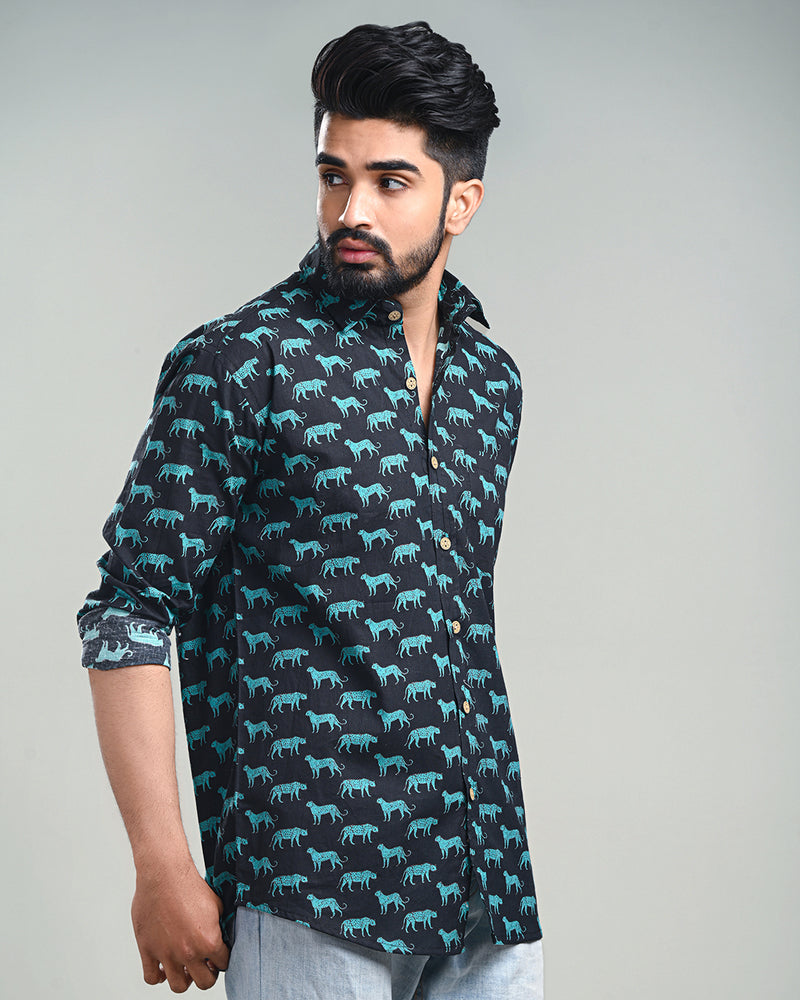 Exclusive Print full Sleeves Block Print Shirt(NDCOTFS05)